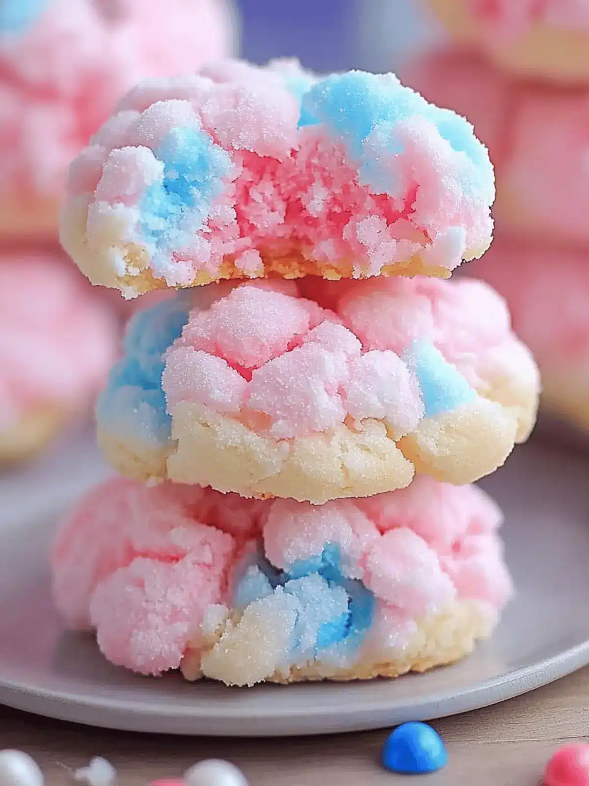 Cotton Candy Cookies