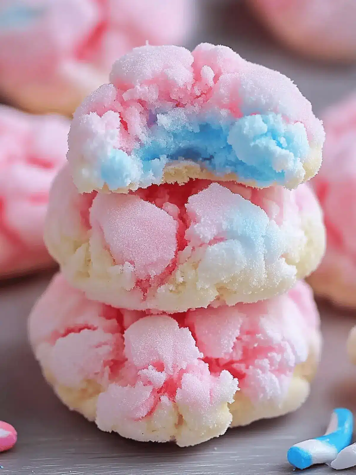 Cotton Candy Cookies