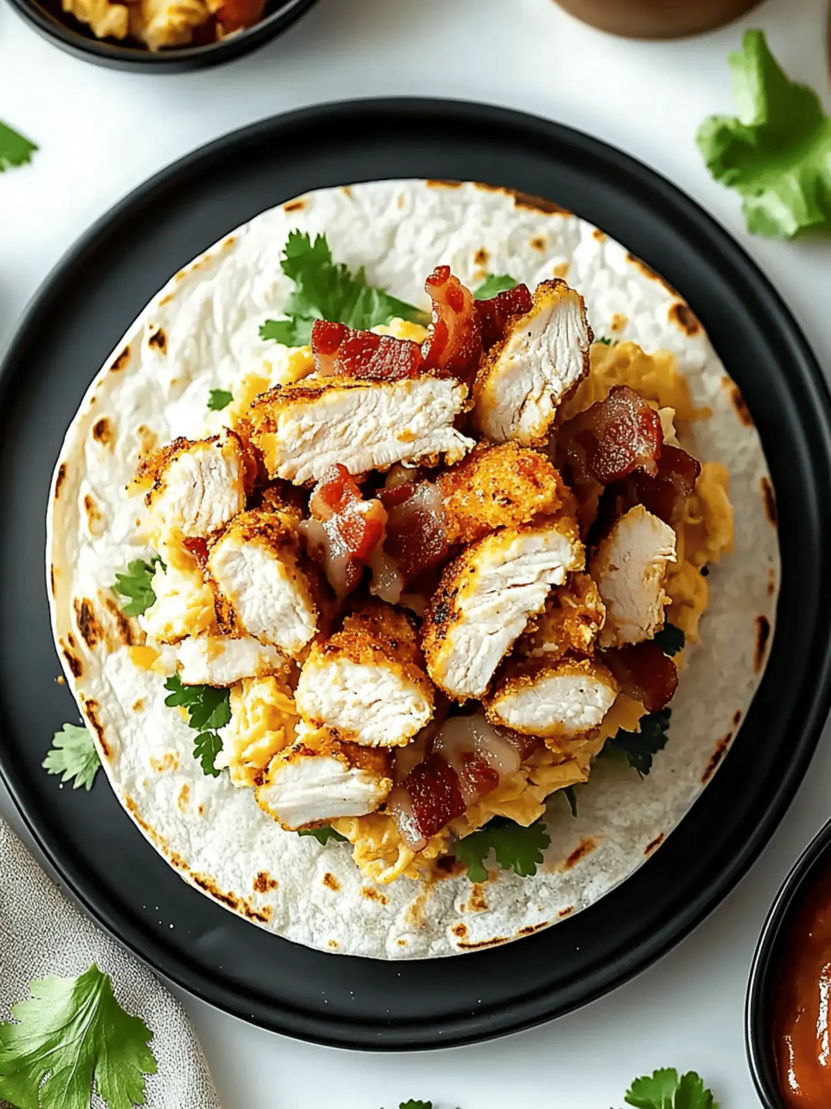Crispy Chicken Bacon Ranch Wrap