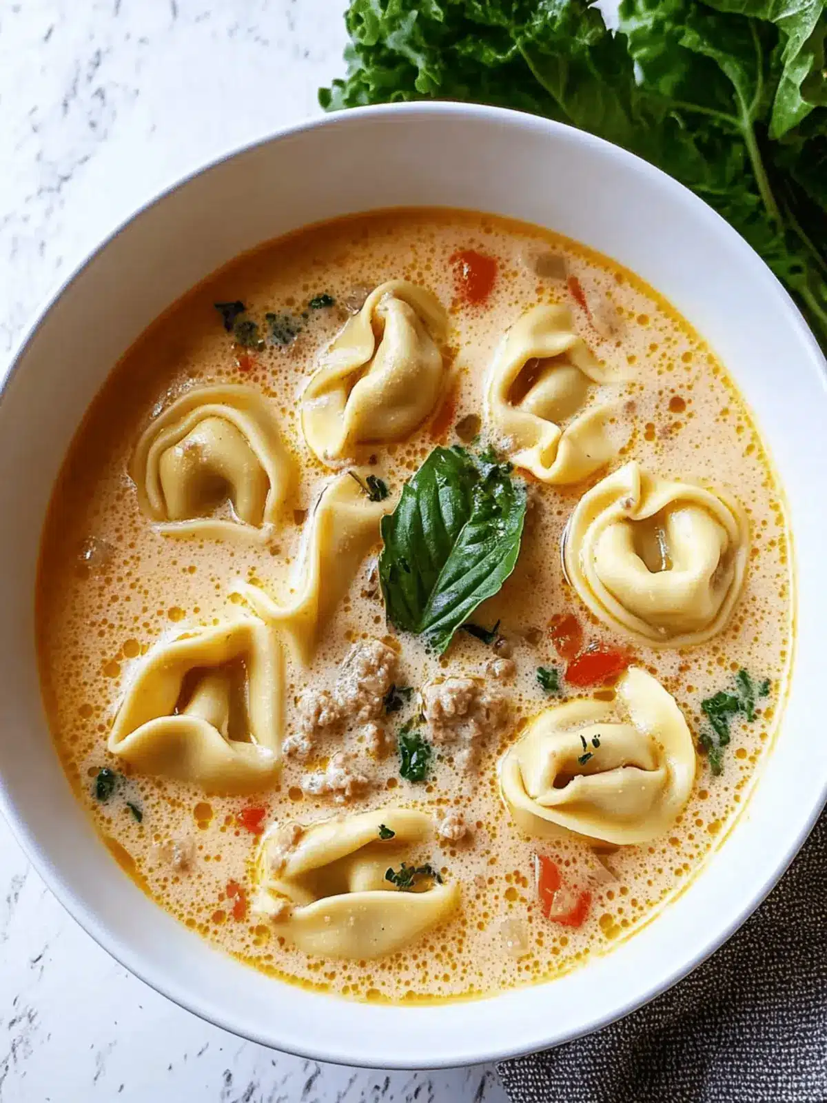 Creamy Tortellini Soup