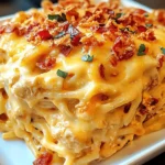 Spicy Southern Cheesy Chicken Spaghetti Casserole