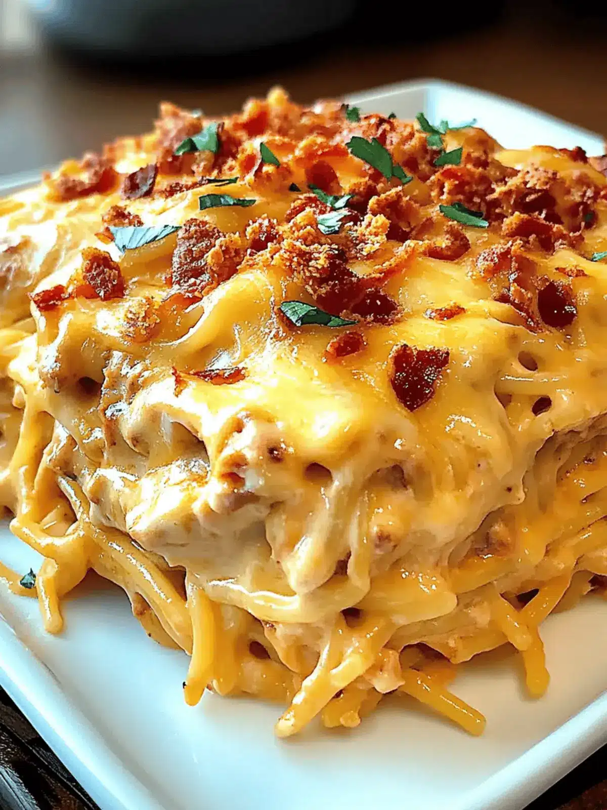 Spicy Southern Cheesy Chicken Spaghetti Casserole