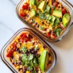 High-Protein Chicken Cottage Cheese Enchilada Bowls