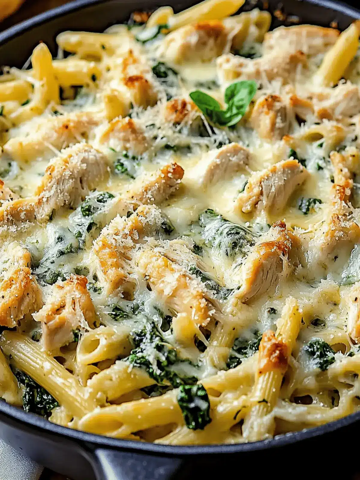 Spinach Dip Chicken Pasta with Easy Recipes with Rotisserie Chicken