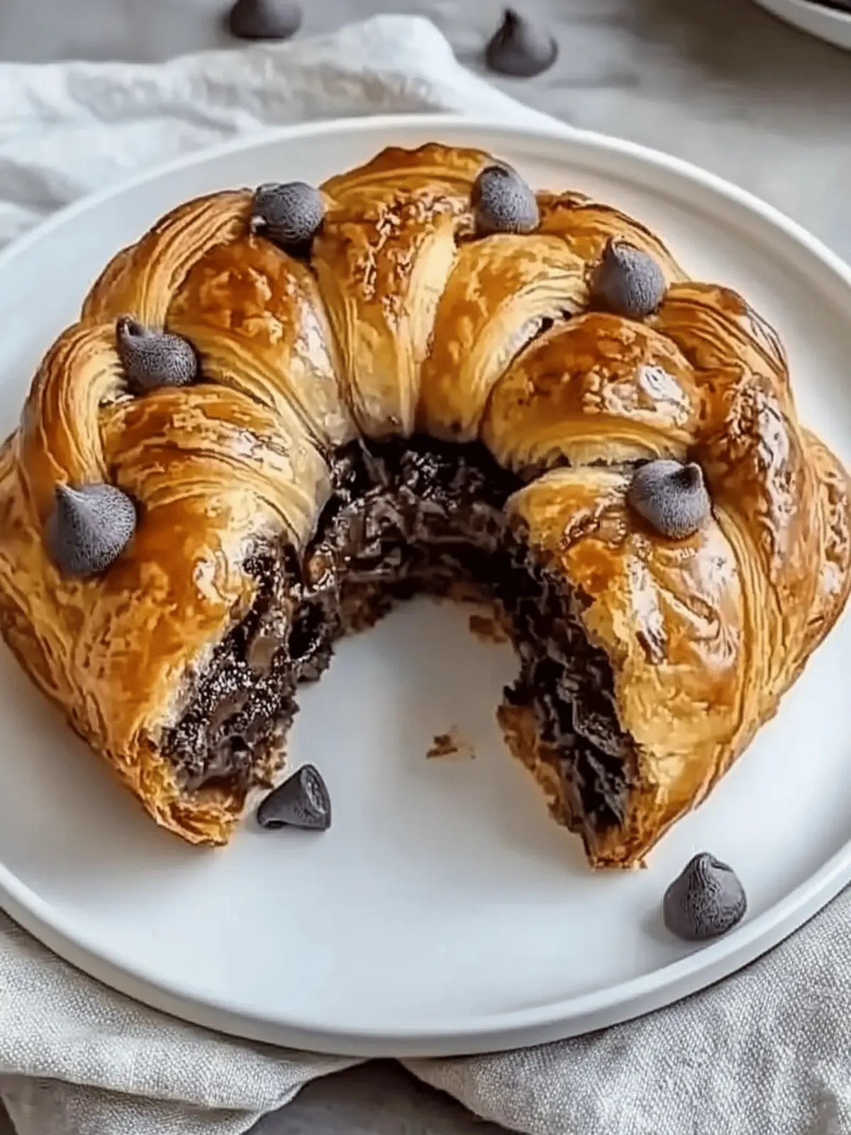 Chocolate Croissant Breakfast Bake