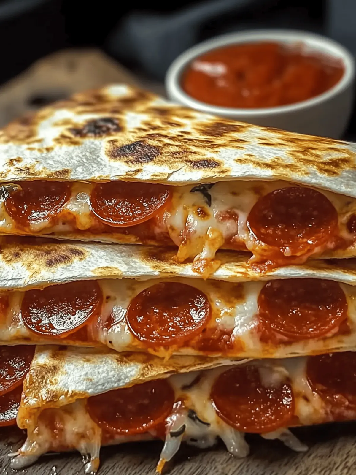 Easy Pepperoni Pizza Quesadillas Recipe