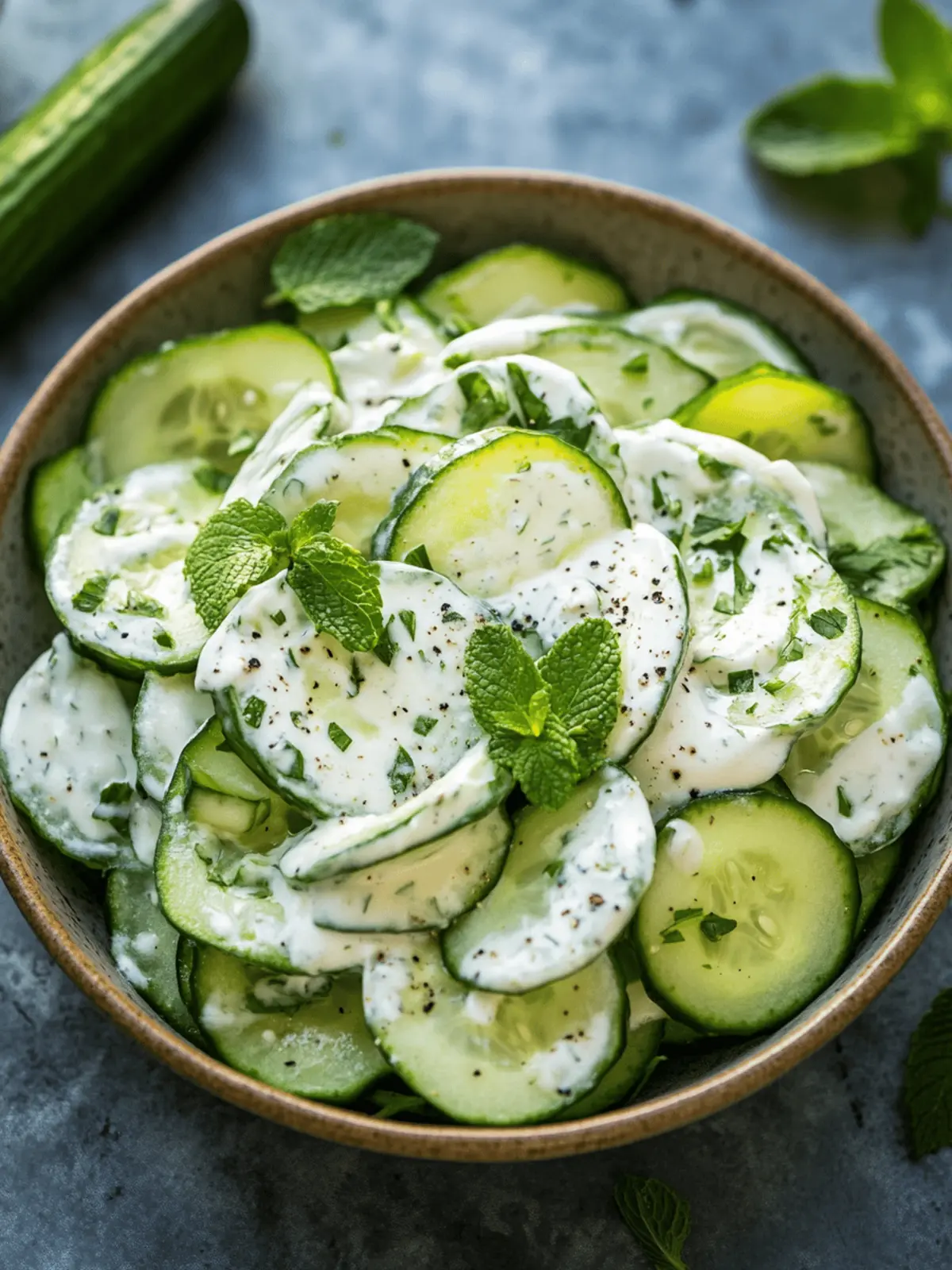 Chilled Cucumber Ranch Crack Salad
