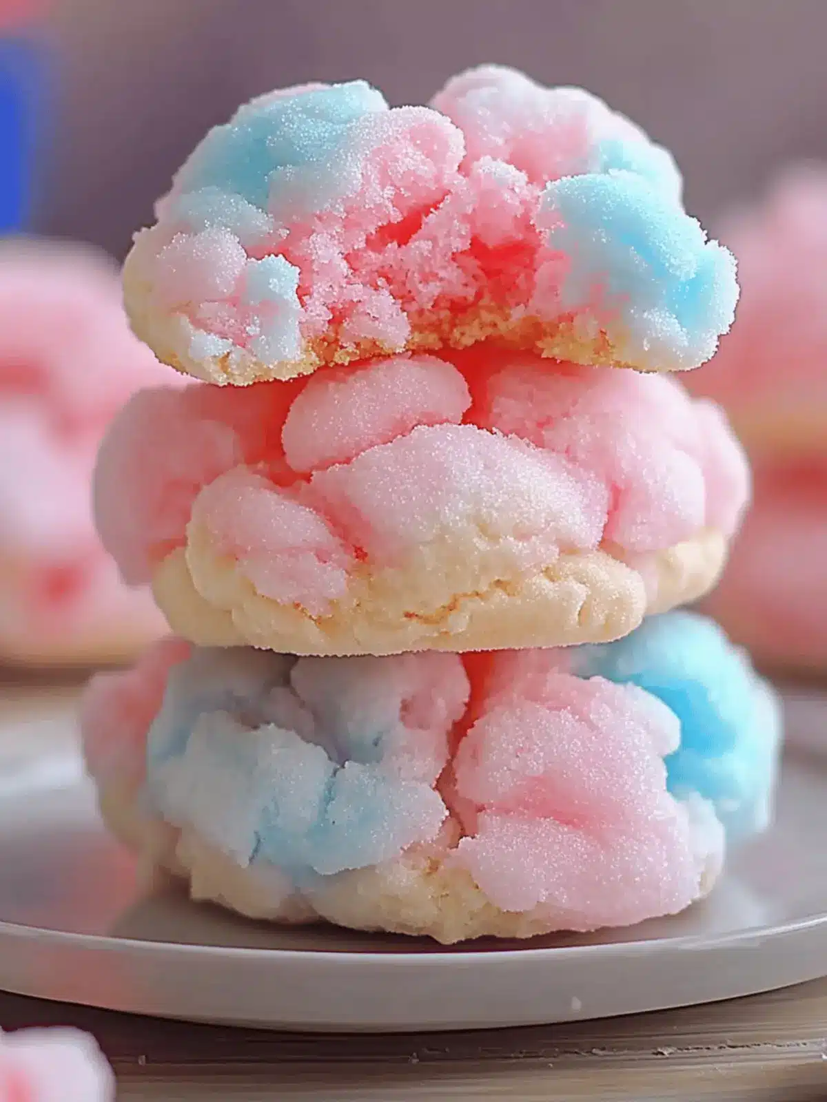 Cotton Candy Cookies