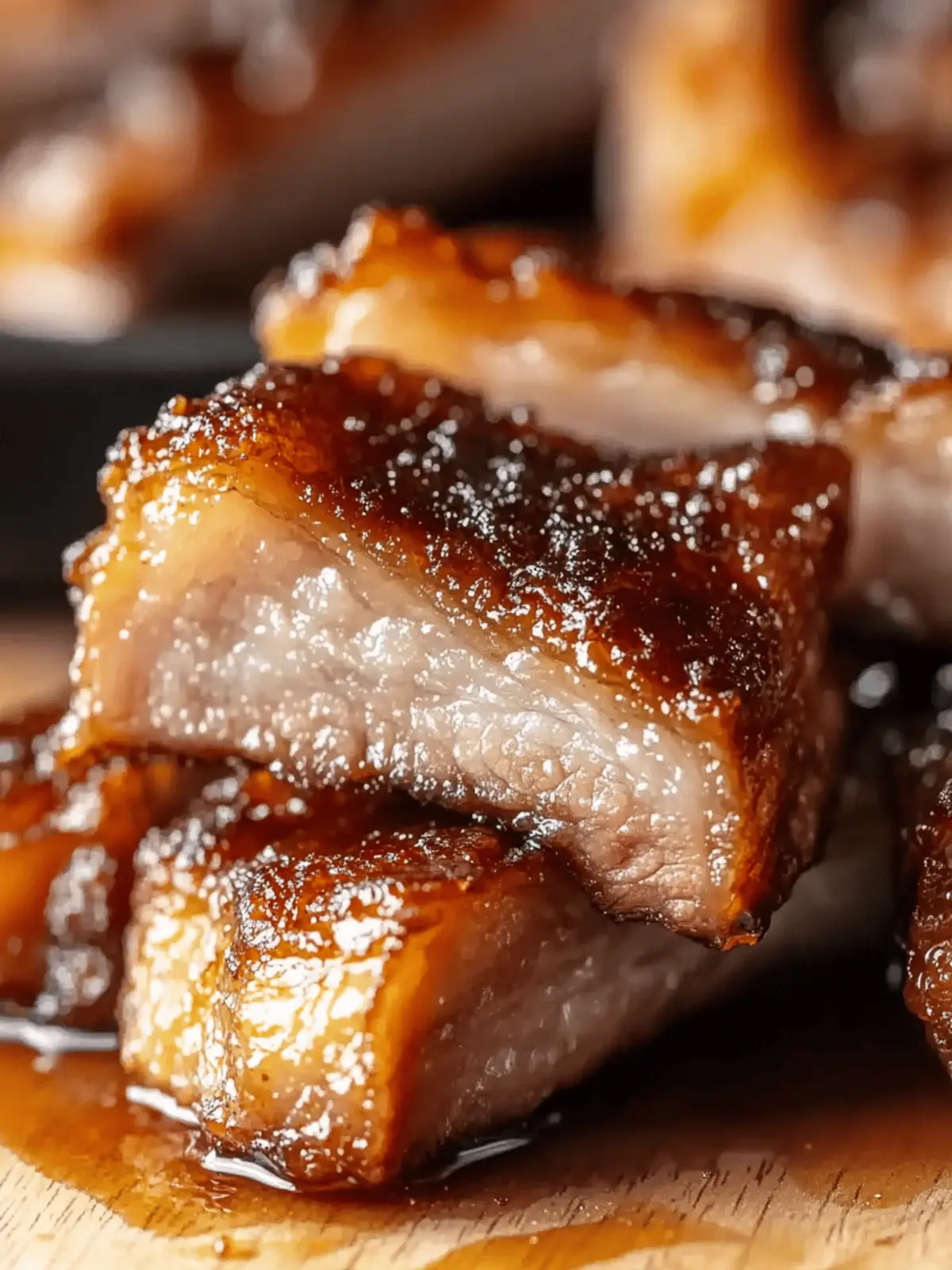 Honey Glazed Crispy Pork Belly