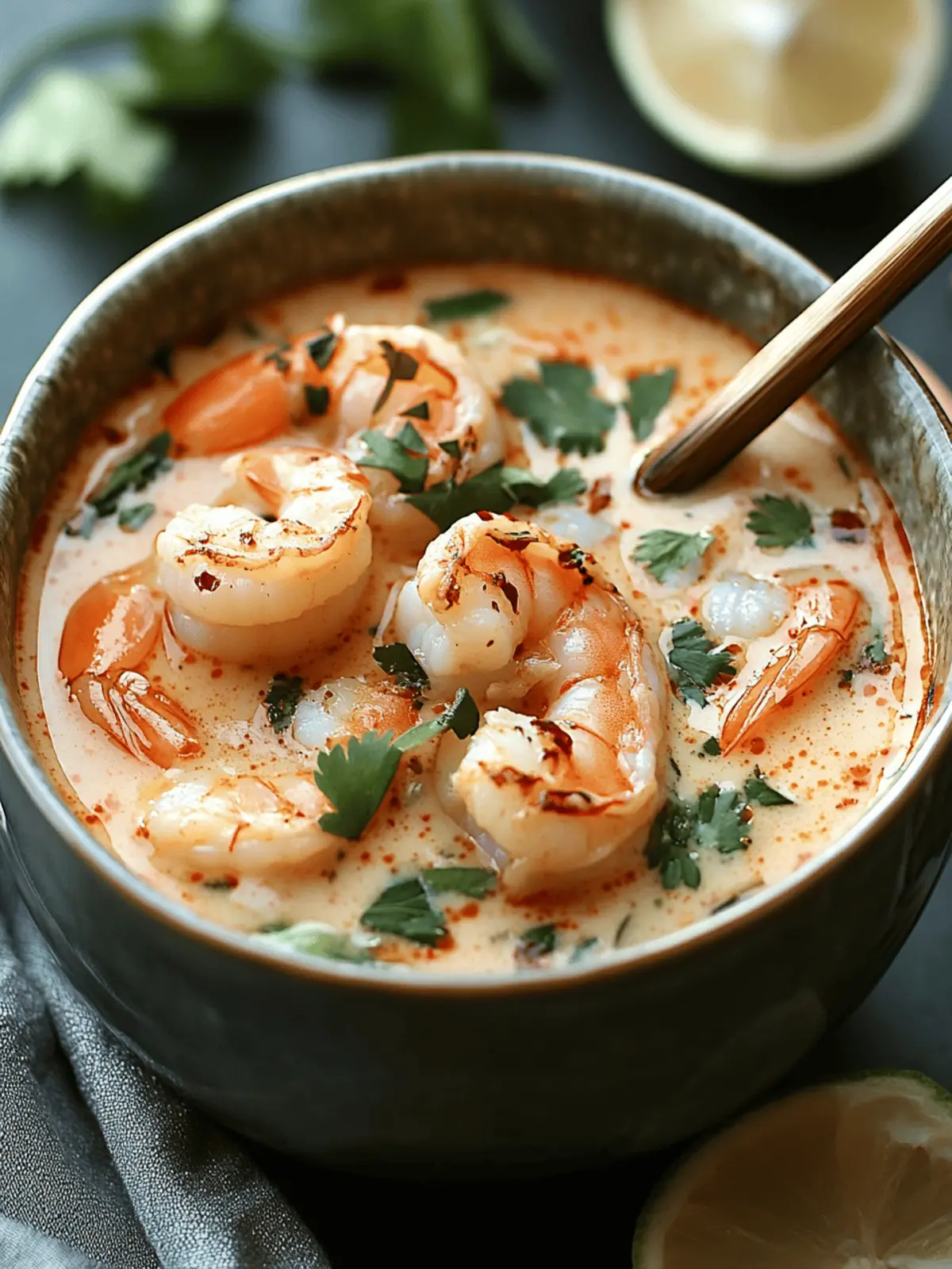 Thai Coconut Shrimp Soup