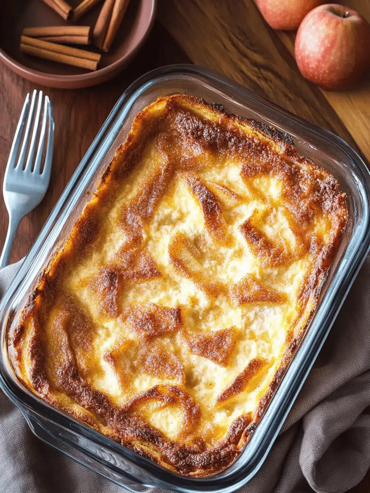 Apple Cinnamon Cottage Cheese Bake