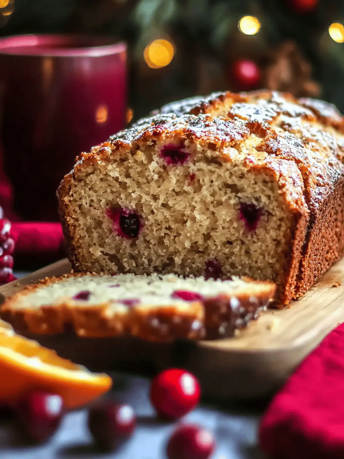 Easy Cranberry Orange Bread