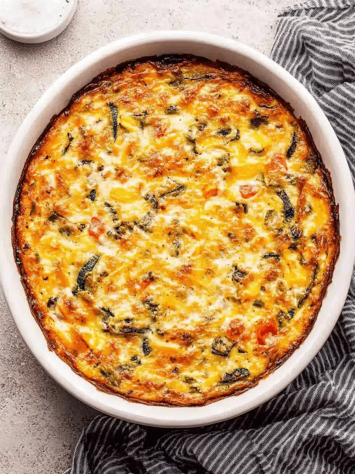 Crustless Vegetable Quiche