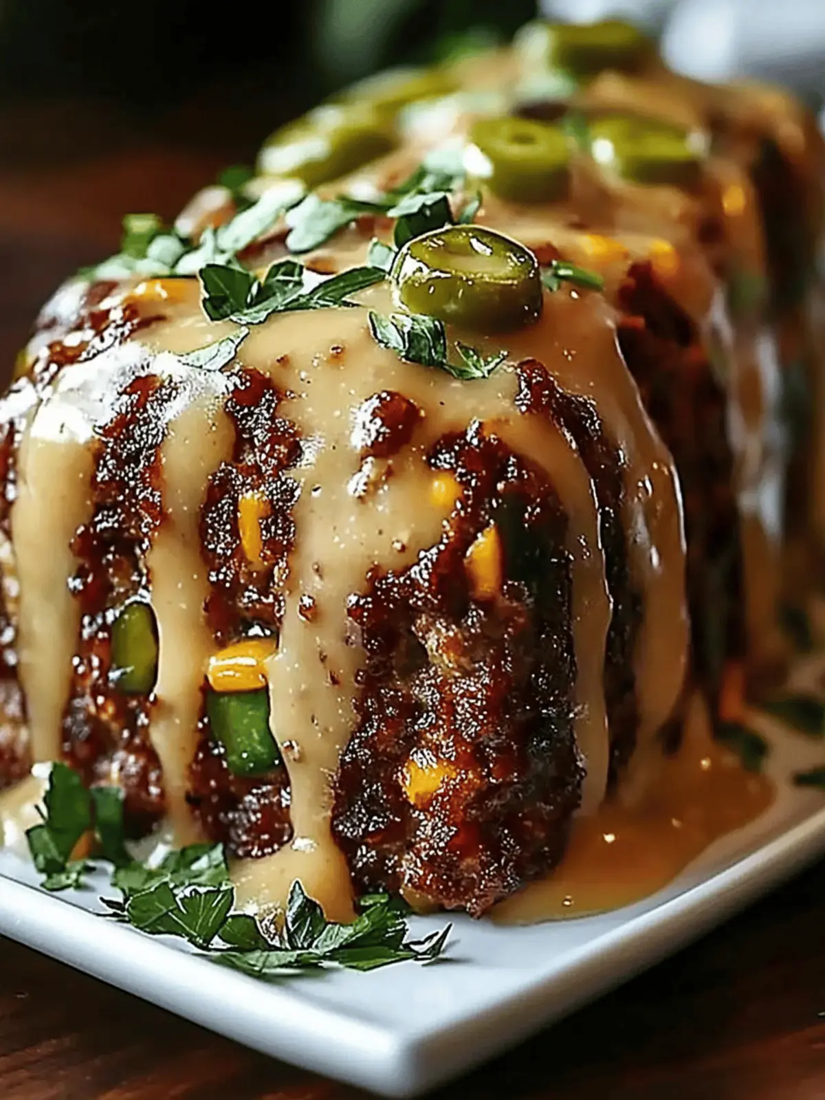 Smoky Jalapeño Popper Meatloaf