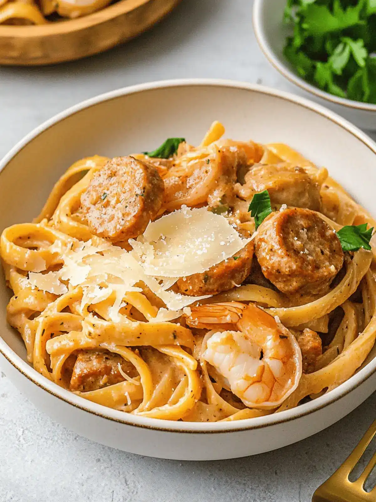 Cajun Pasta with Sausage, Shrimp & Chicken