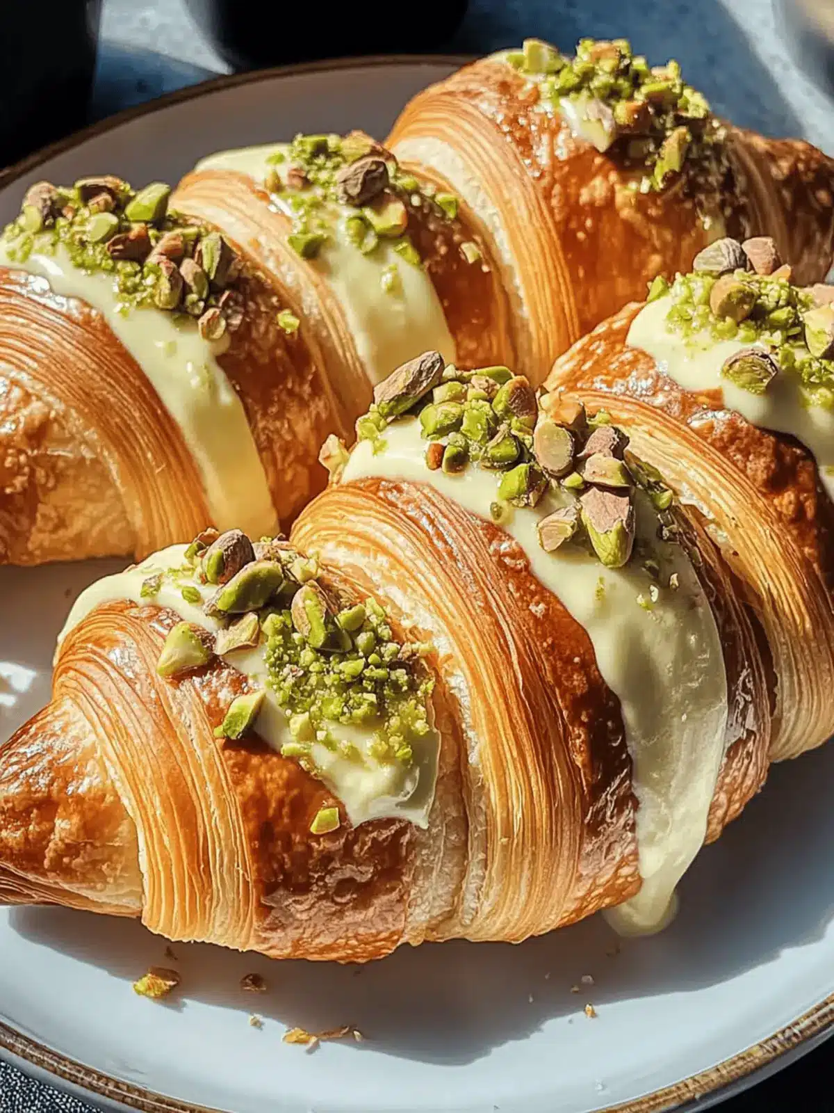 Pistachio Croissants