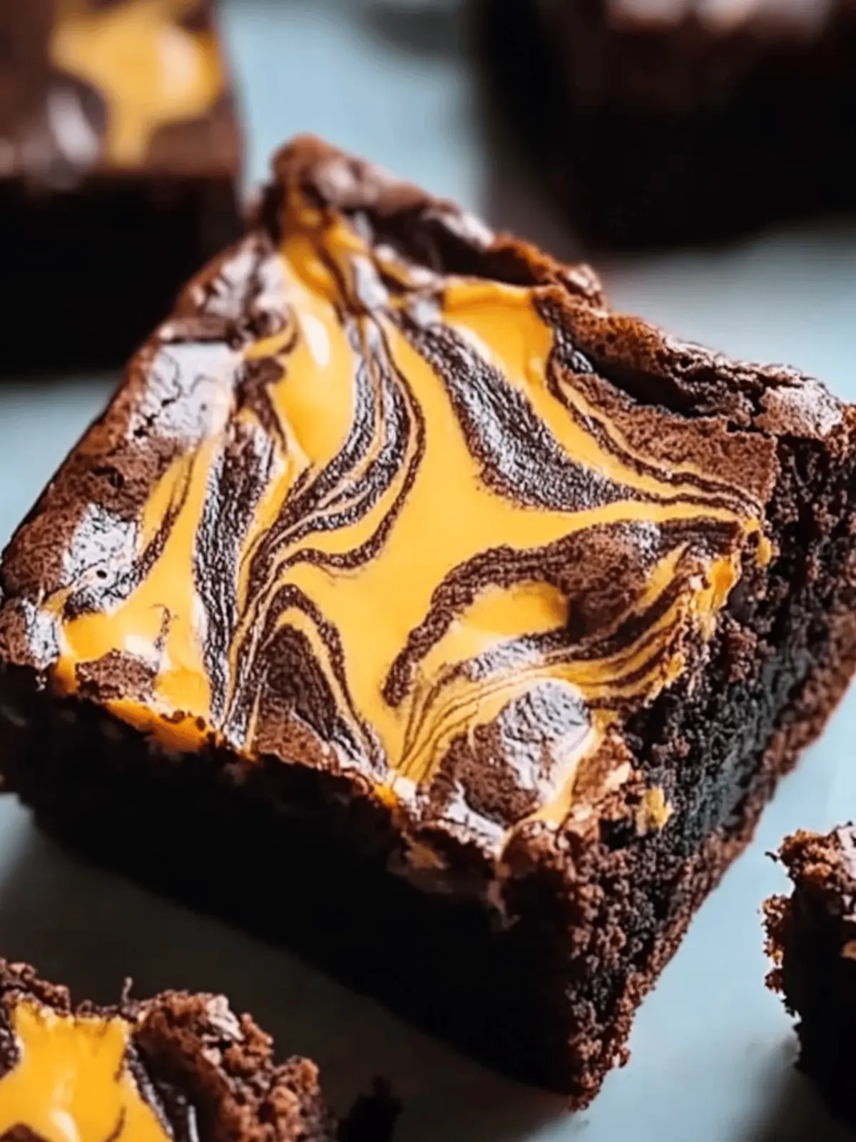Halloween Cream Cheese Swirl Brownies
