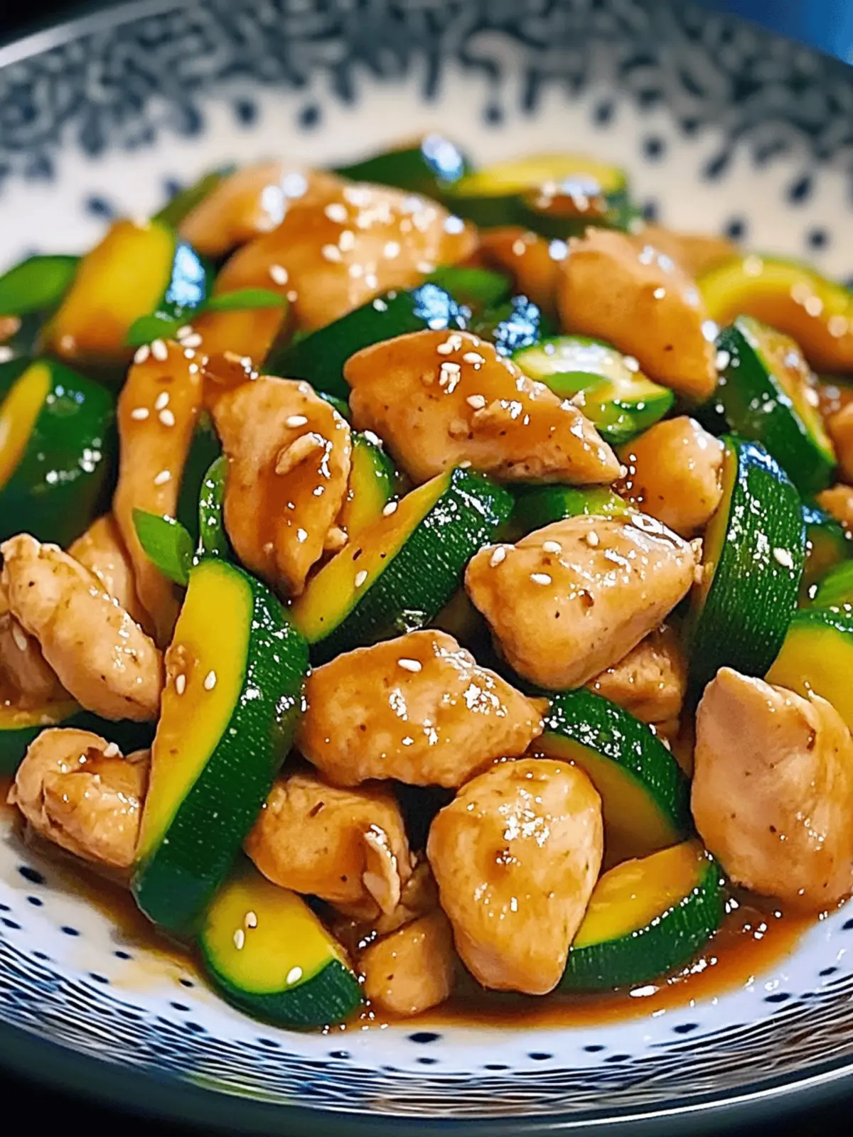 Chicken Zucchini Stir Fry