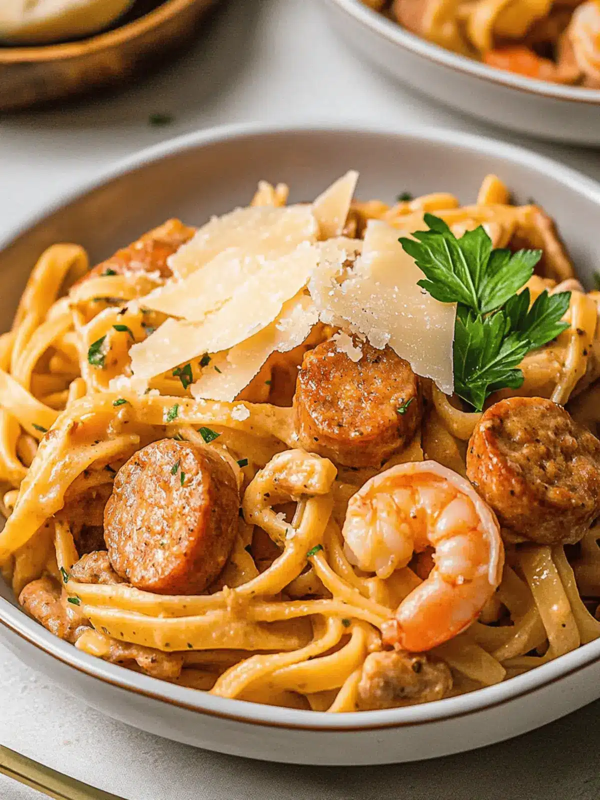 Cajun Pasta with Sausage, Shrimp & Chicken