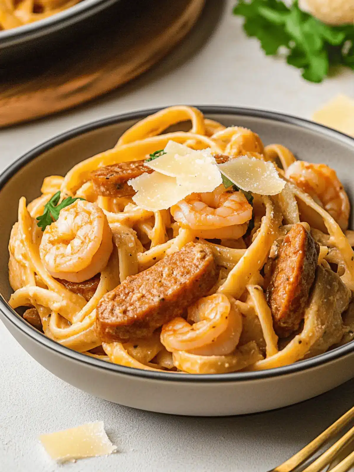 Cajun Pasta with Sausage, Shrimp & Chicken