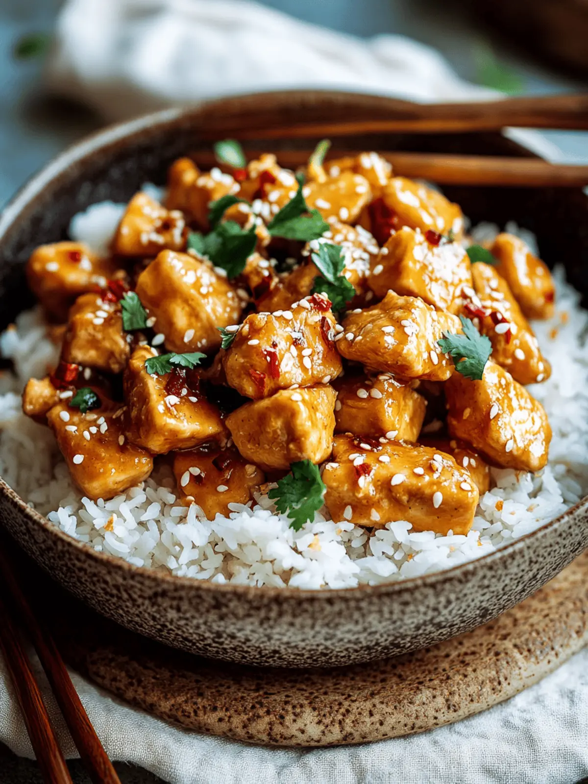 Easy Chinese Peanut Butter Chicken