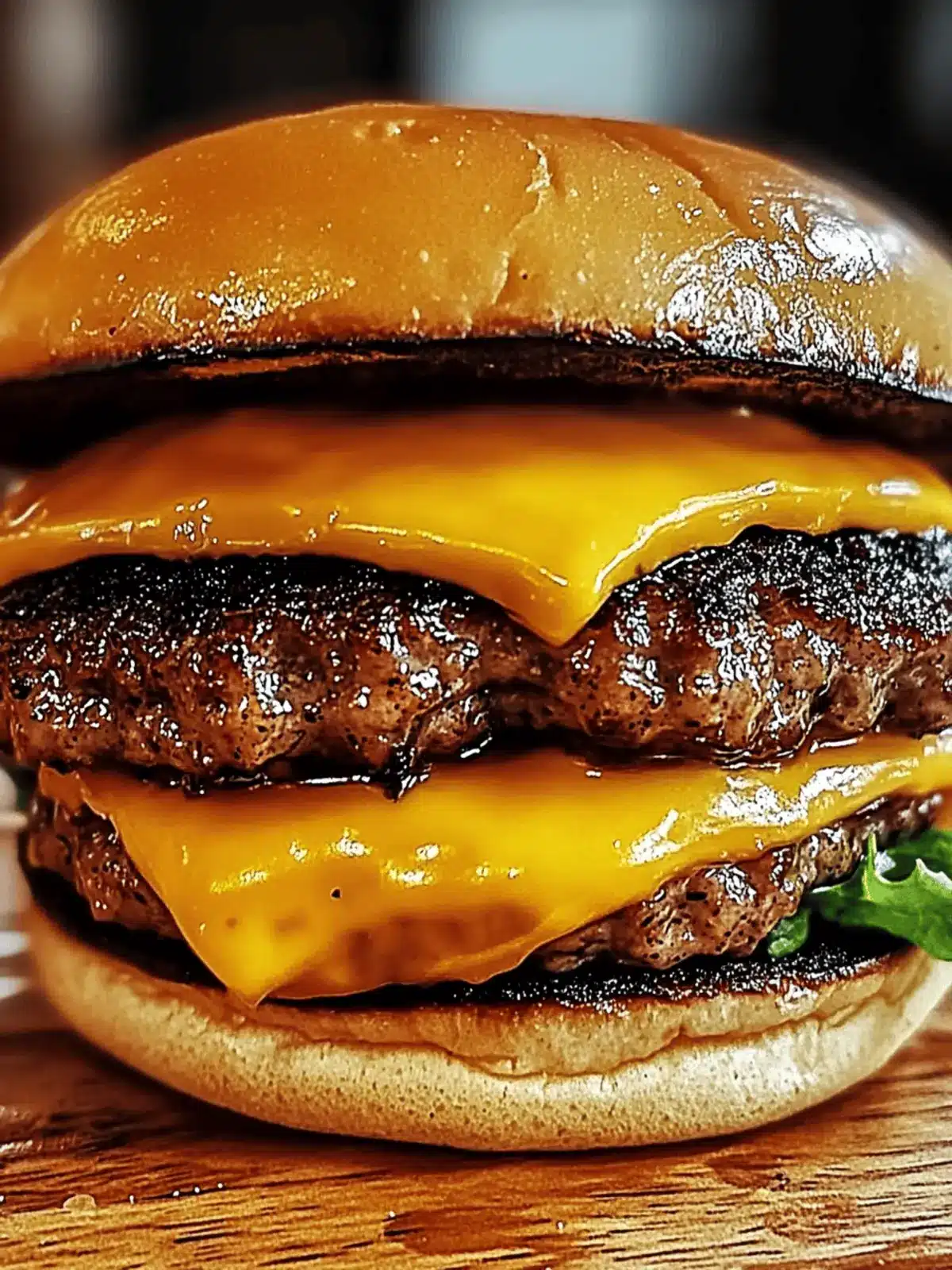 Smoked Cajun Cheese Burgers