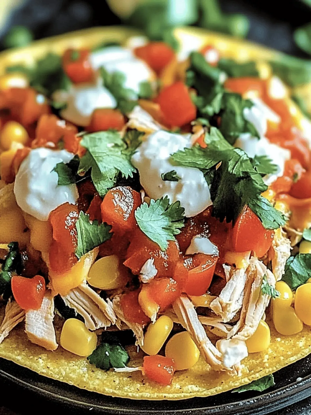 Mexican Rotisserie Chicken Tostadas