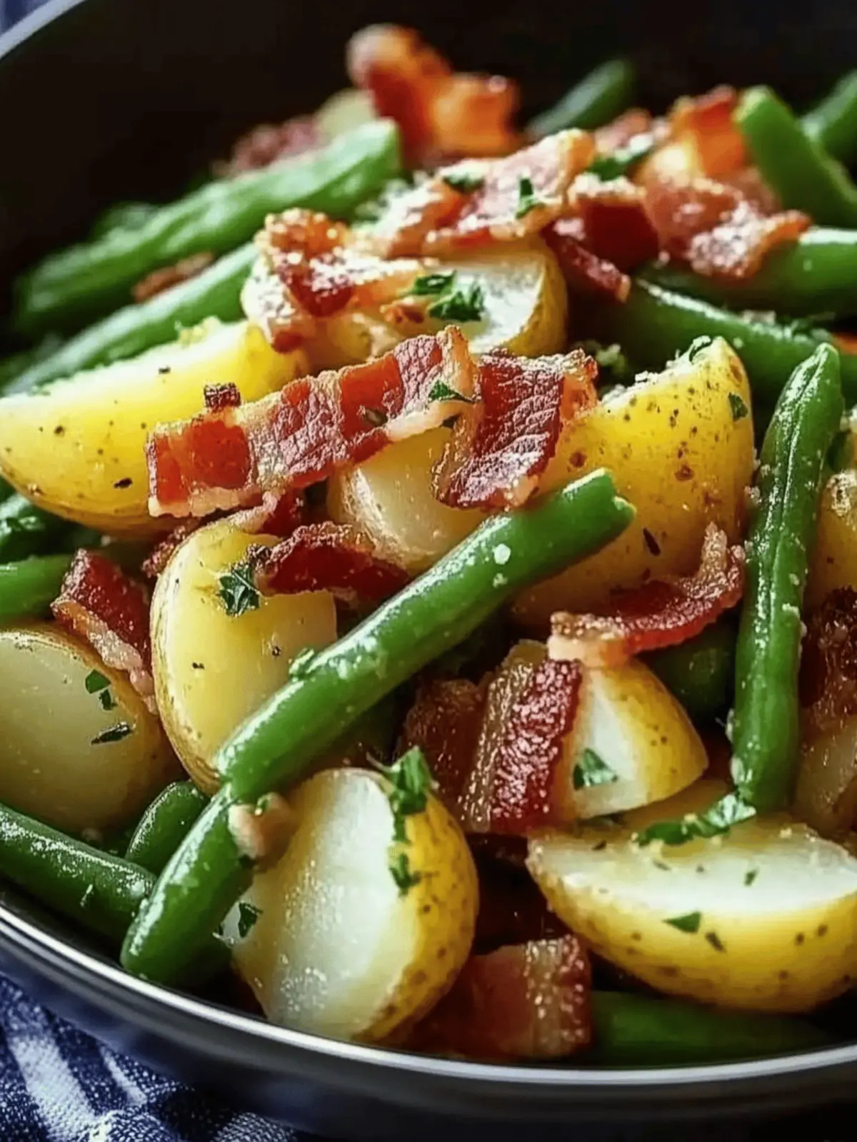 Country Ranch Green Beans and Potatoes with Bacon