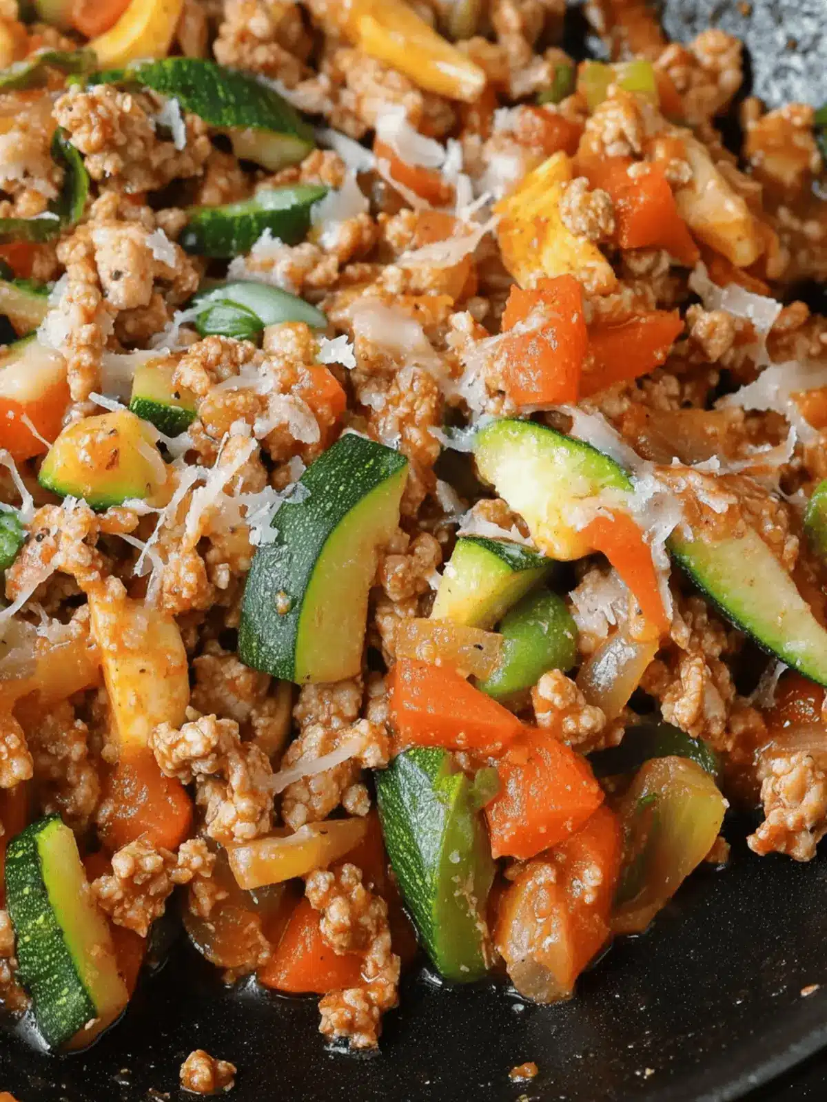 Italian Ground Turkey & Veggie Skillet