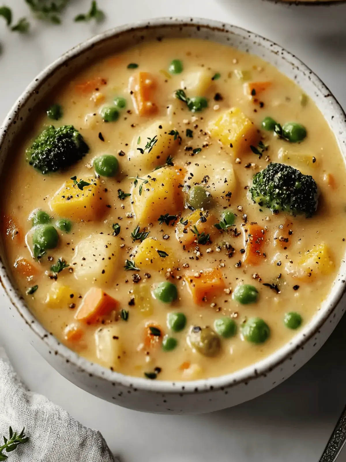 Veggie Pot Pie Soup