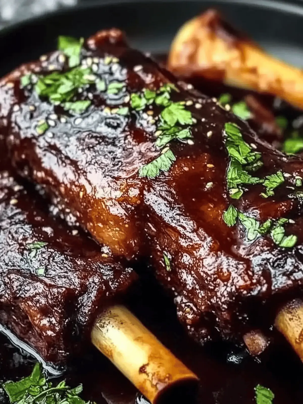 Caramelized Slow Roast Asian Beef Short Rib