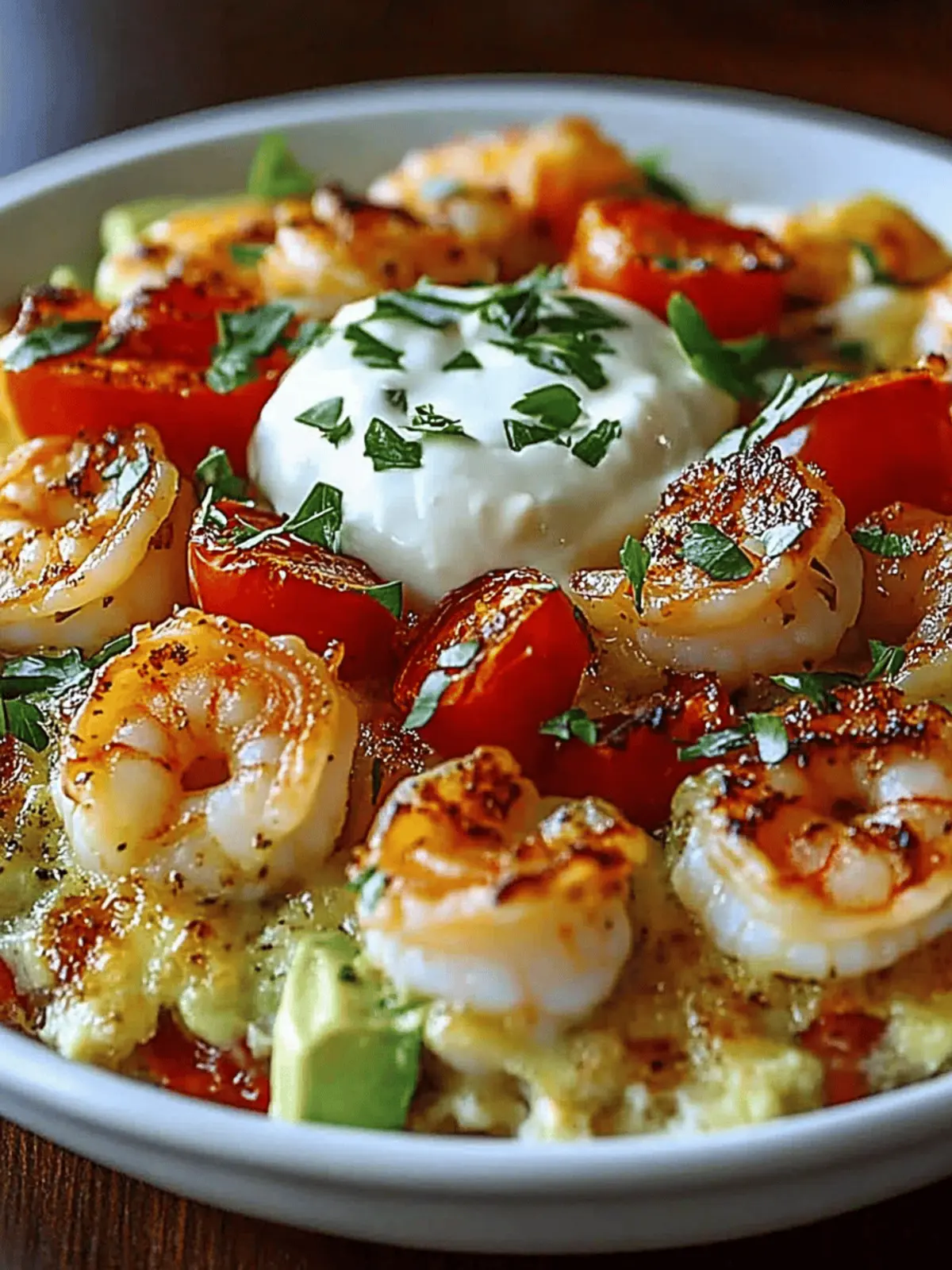 Shrimp Avocado Casserole Bake