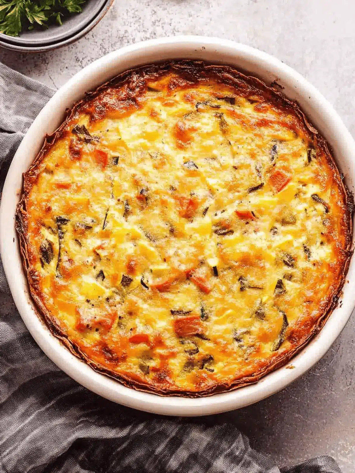 Crustless Vegetable Quiche