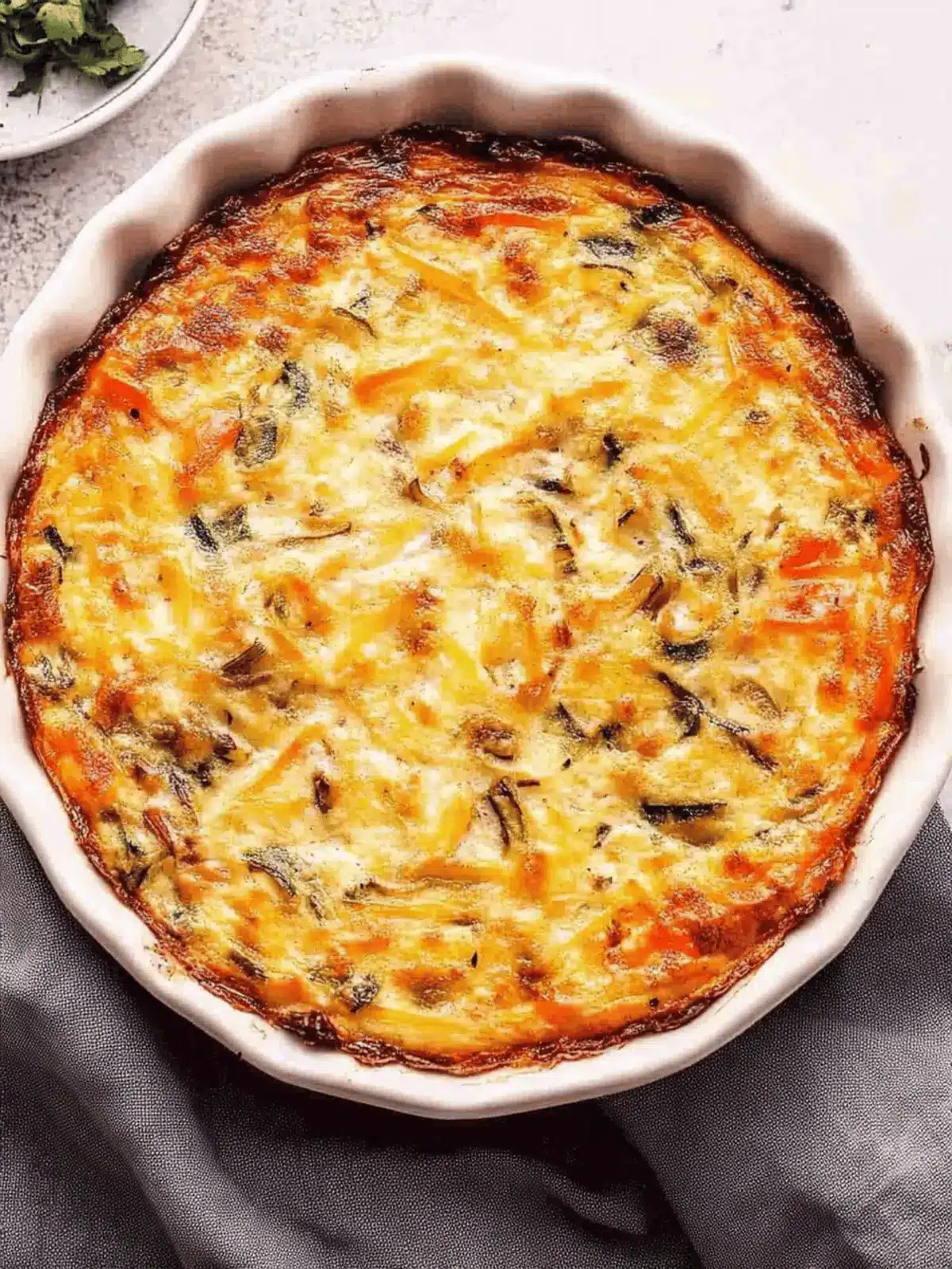 Crustless Vegetable Quiche