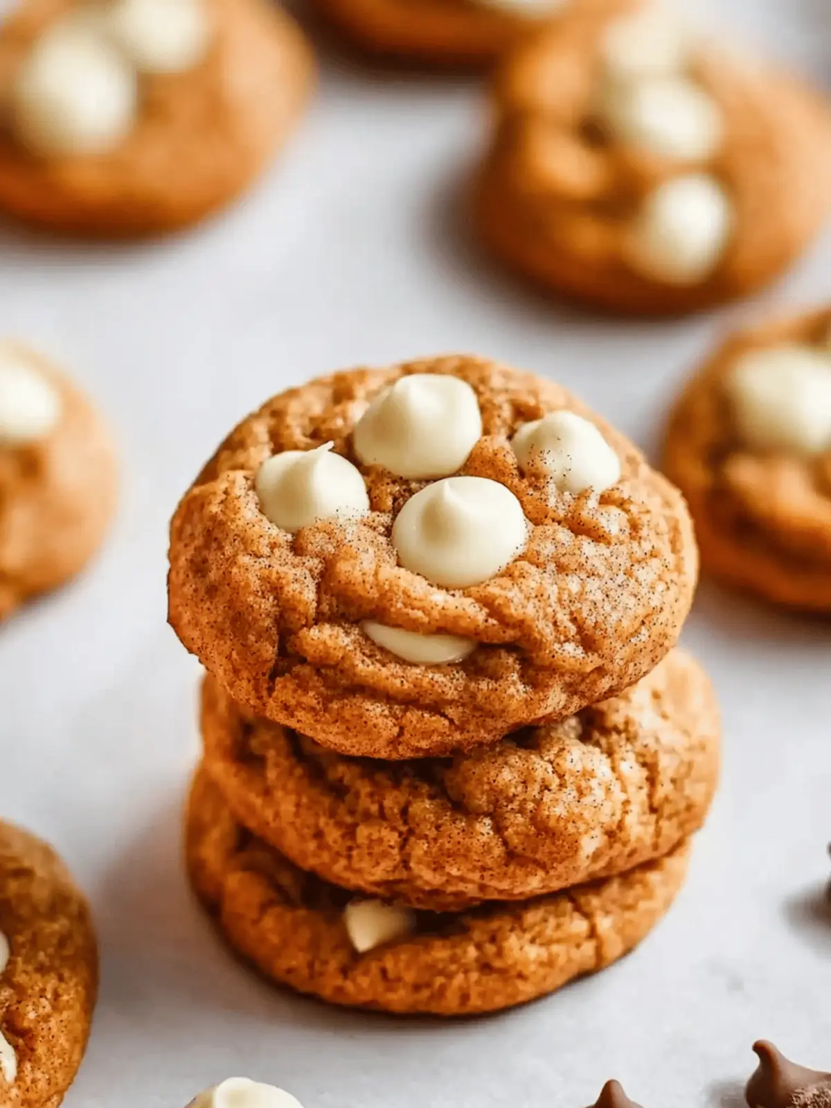 White Chocolate Pumpkin Snickerdoodles