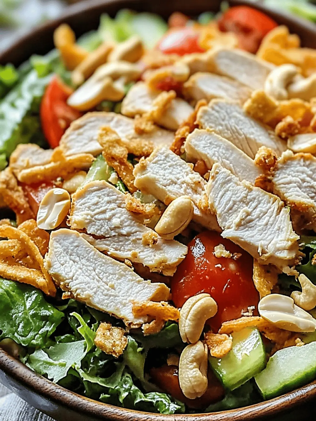 Chicken Cashew Crunch Salad