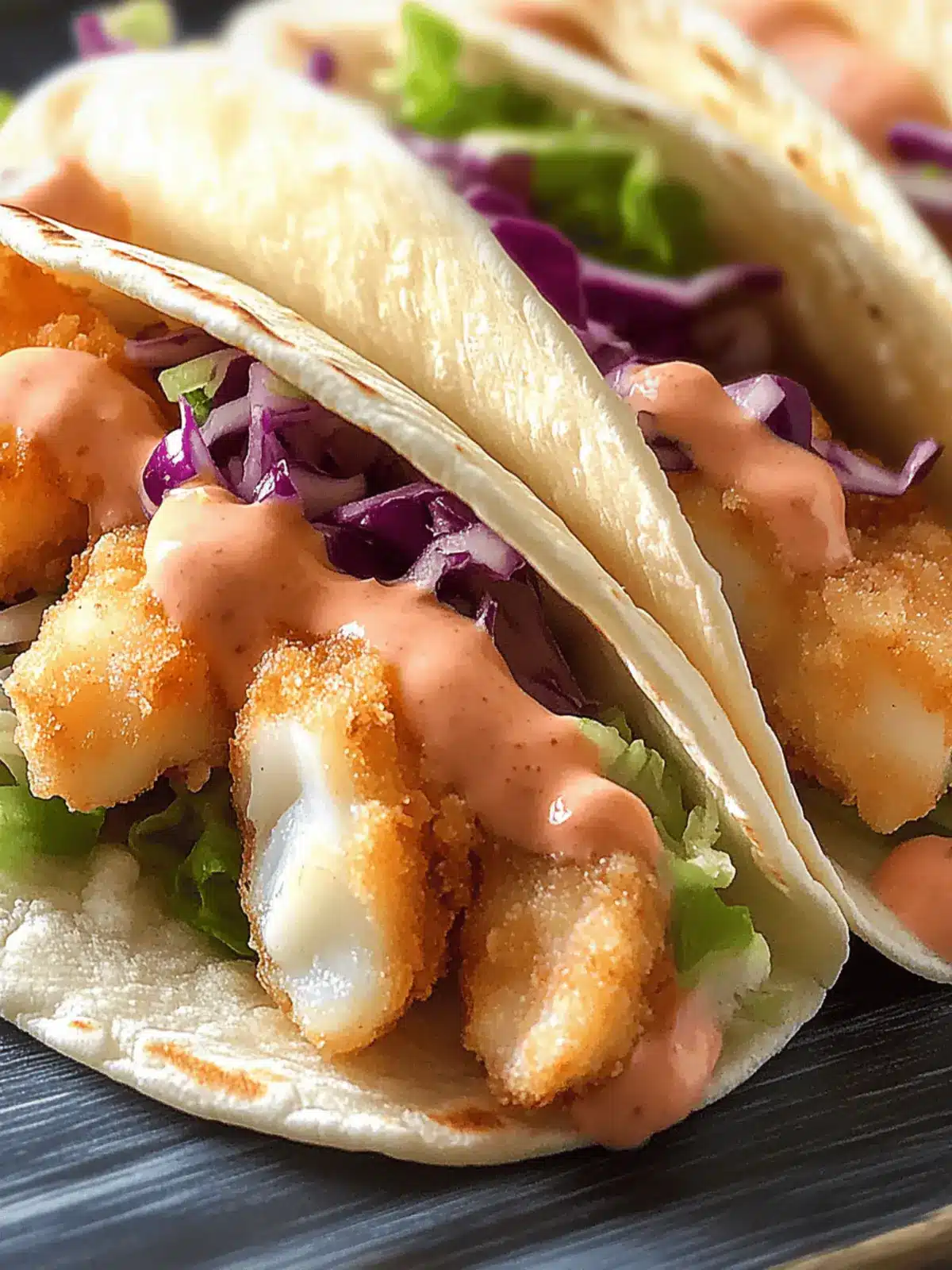 Fish Tacos with Chipotle Ranch Sauce