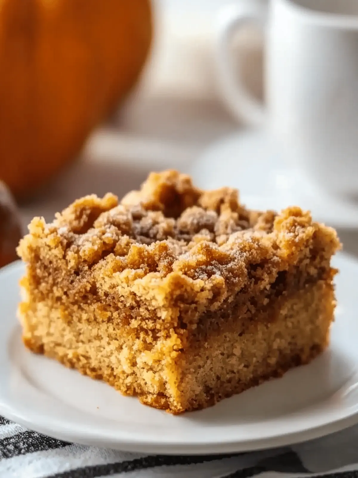 Pumpkin Coffee Cake Recipe (Moist, Crumbly & Easy!)