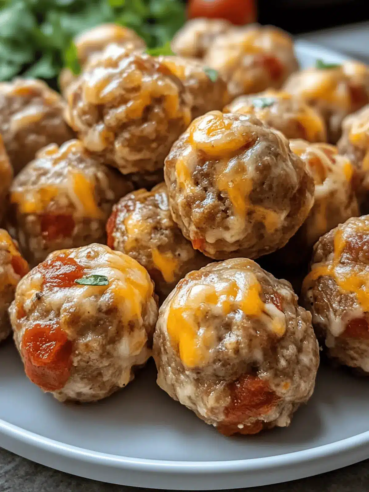 Rotel Cream Cheese Sausage Balls