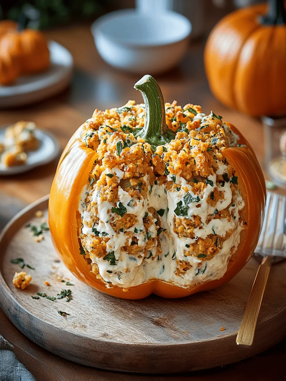 Stuffed Bell Pepper Jack-o’-Lanterns