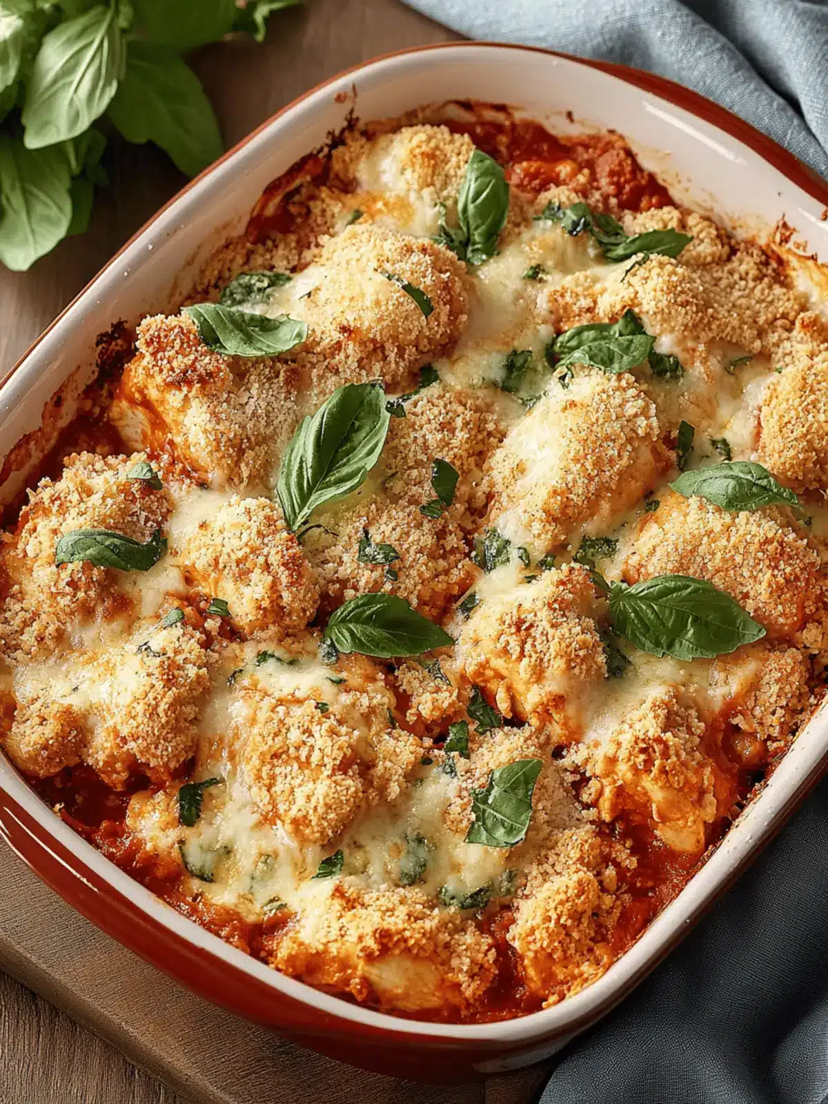 Keto Chicken Parmesan Casserole