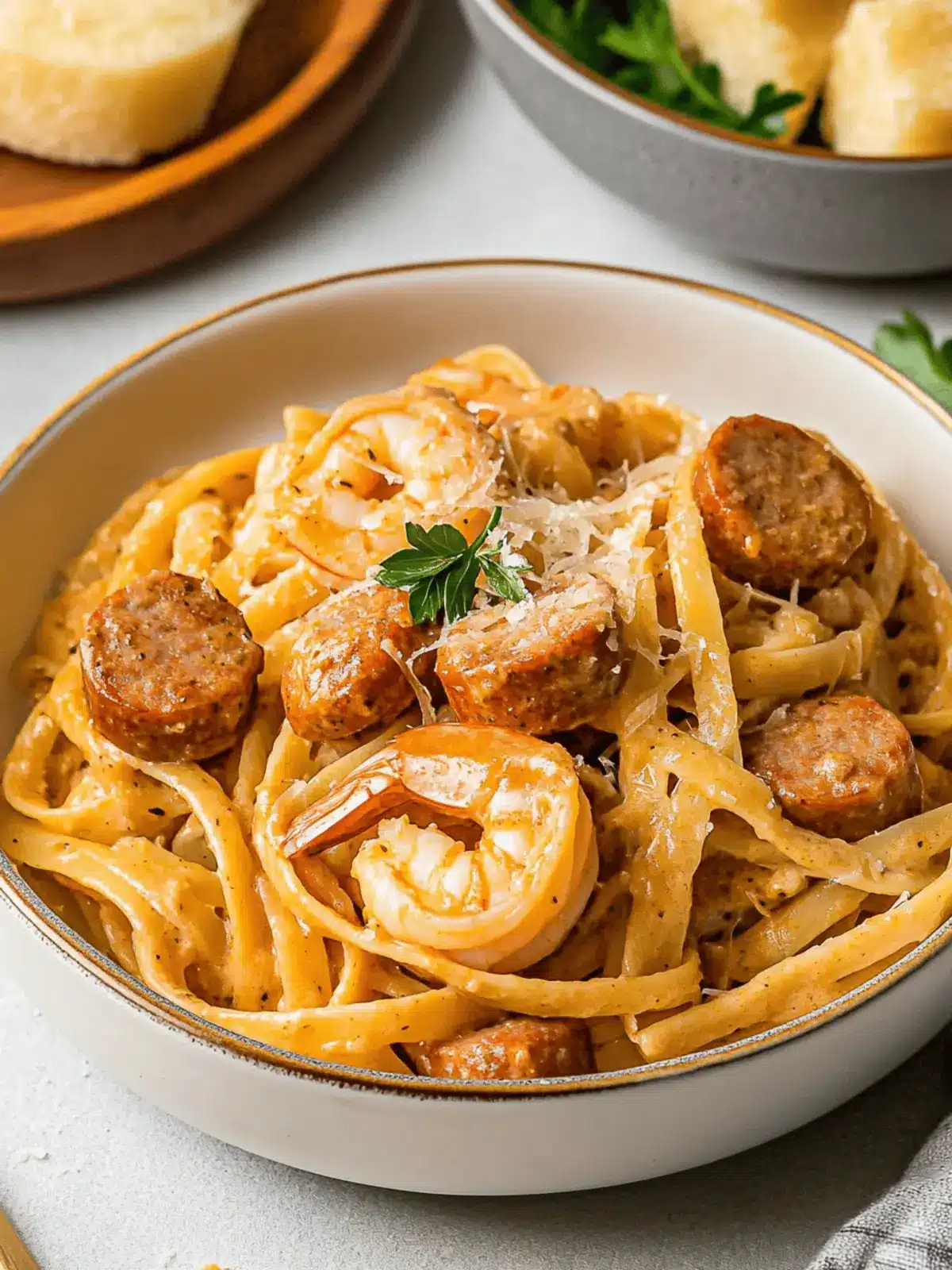 Cajun Pasta with Sausage, Shrimp & Chicken