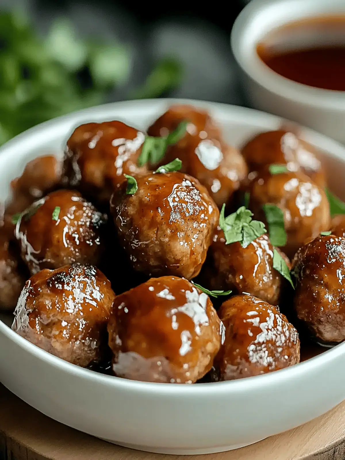 Apple Cider Glazed Meatballs