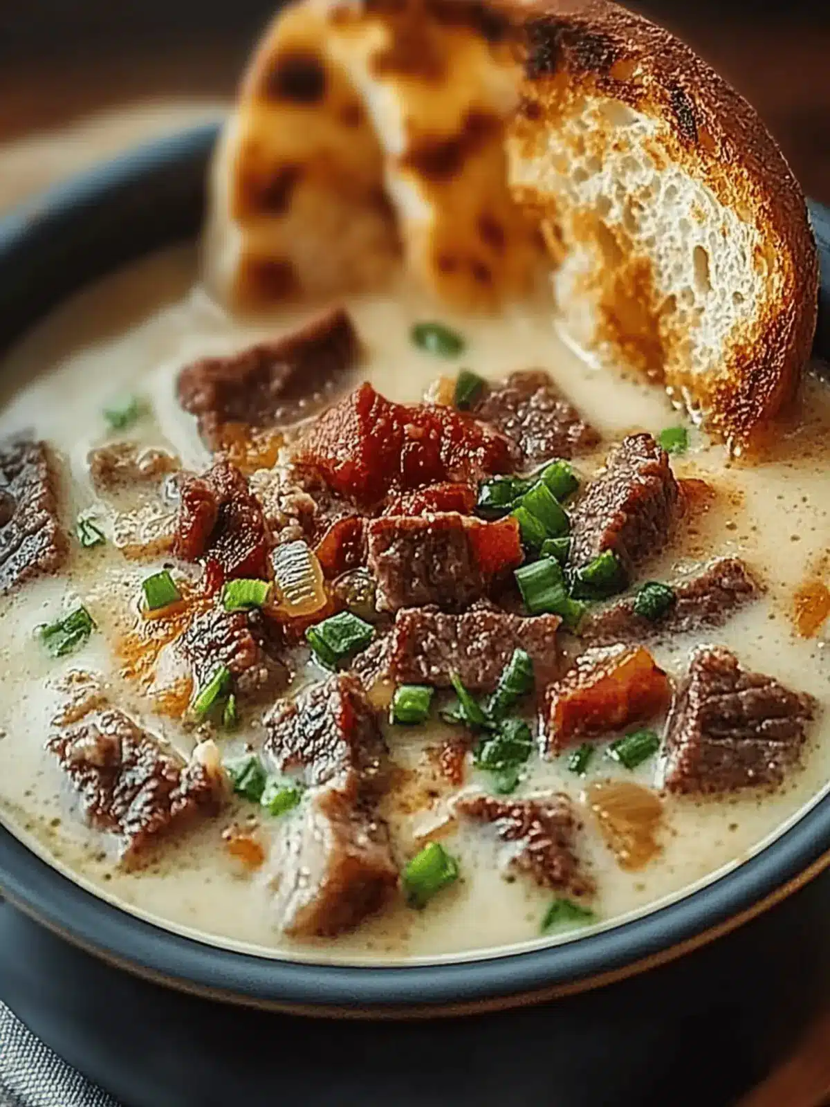 Philly Cheesesteak Soup