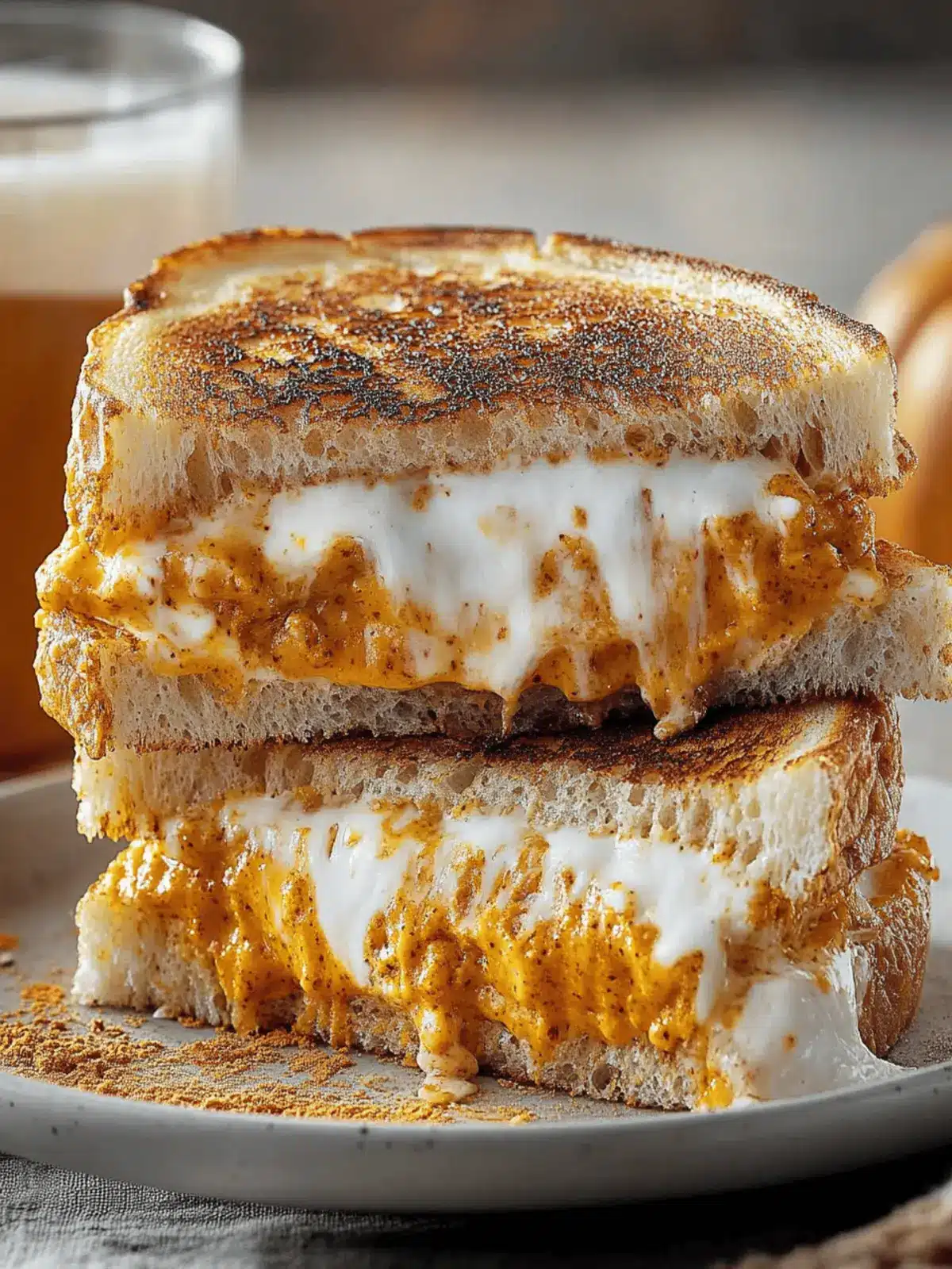 Rebel Float Pumpkin Spice Grilled Cheese