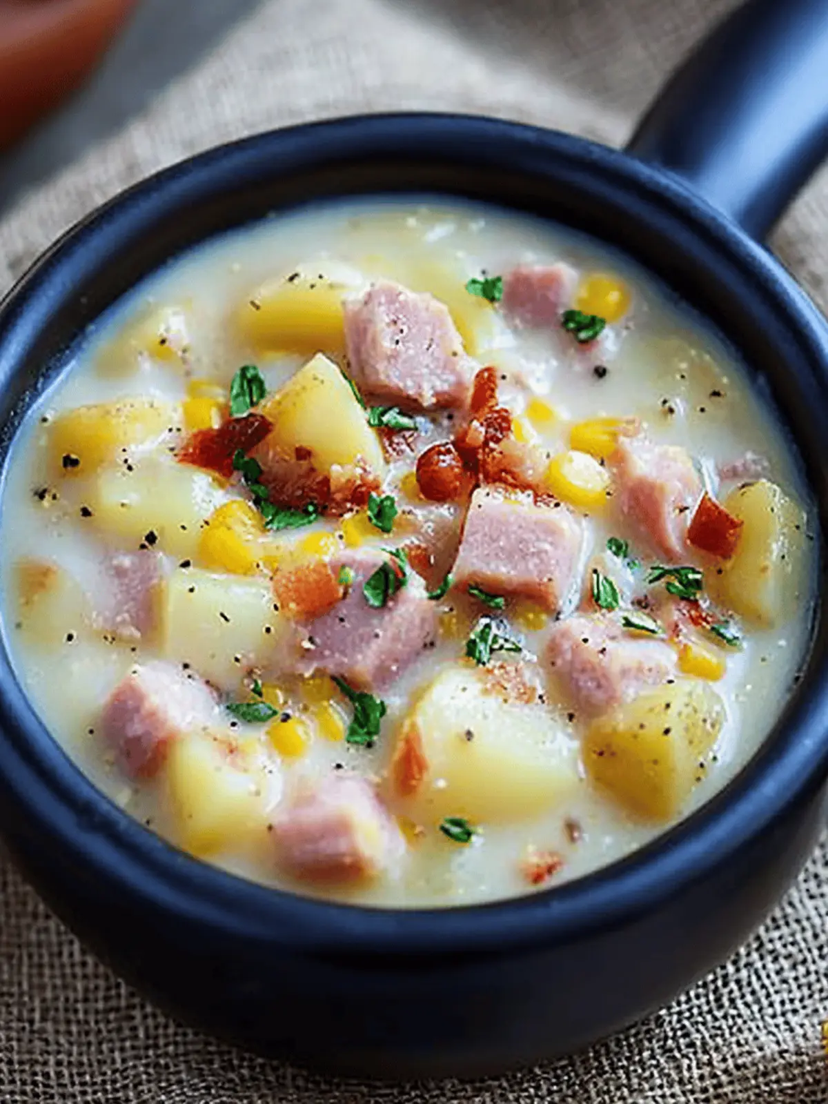 Ham and Potato Corn Chowder