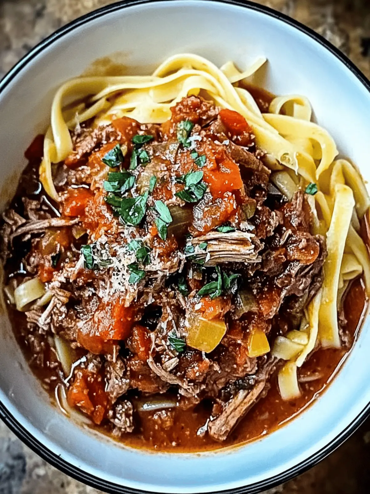 Sunday Slow Cooker Beef Ragu