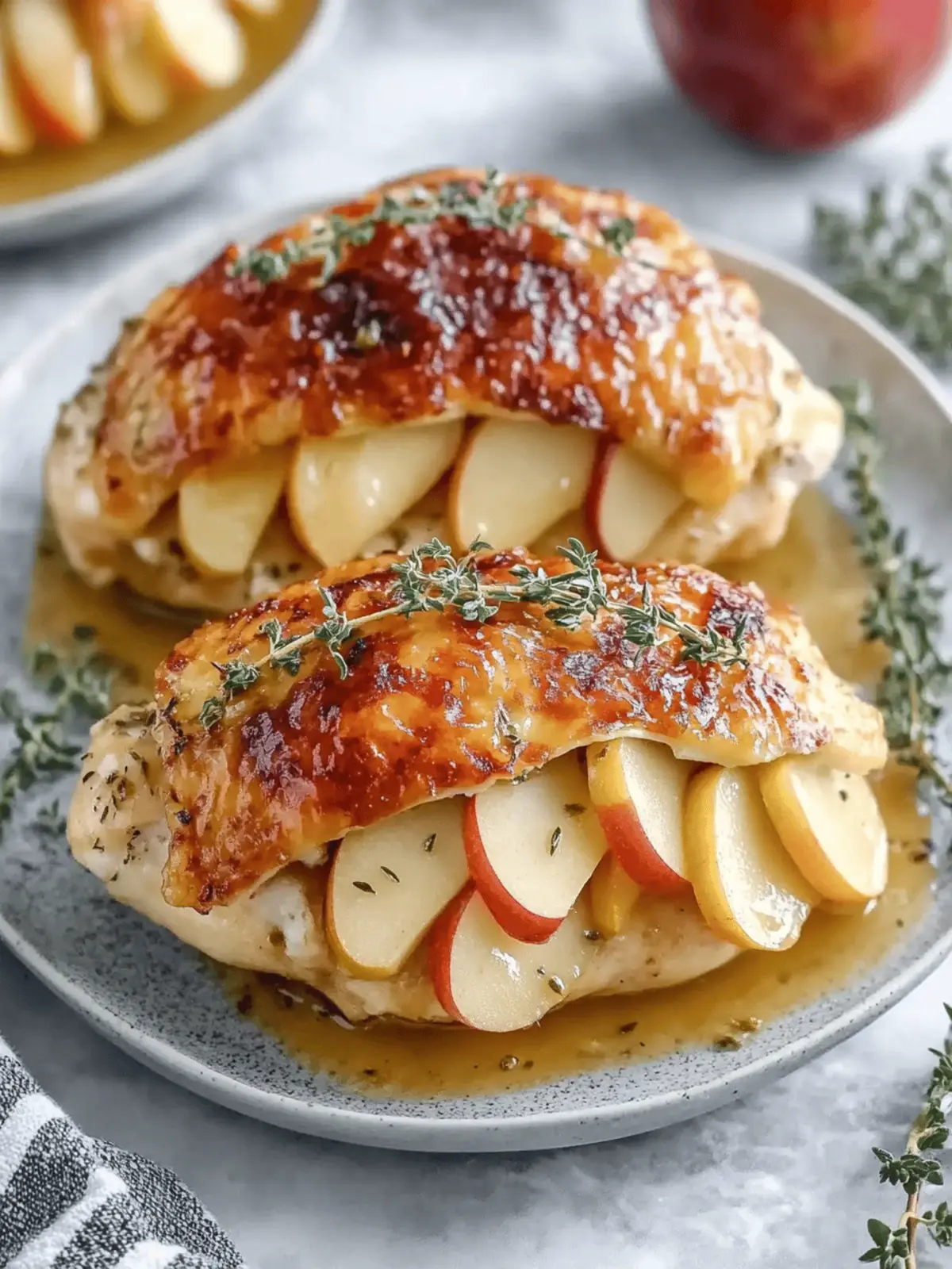 Apple and Brie Stuffed Chicken