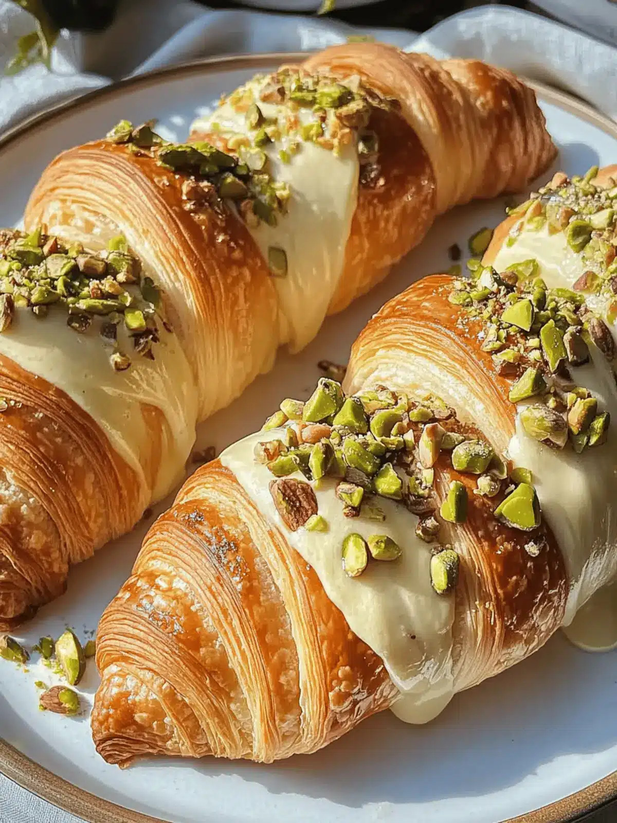 Pistachio Croissants