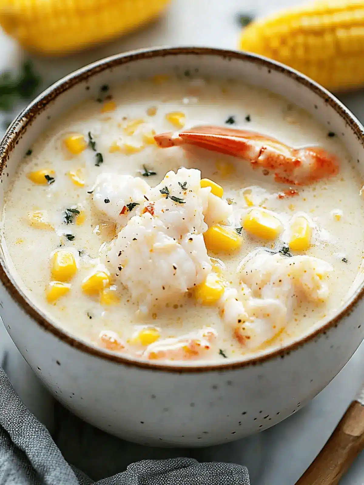 Bobby Flay’s Crab & Corn Chowder